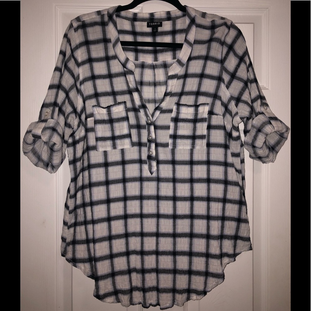 Torrid plaid shirt